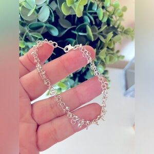 OC Tanner OTC Sterling Silver 925  loops link 925 Bracelet Italy 7” length